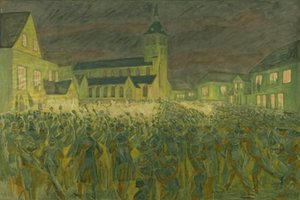 Fackelzug 1867 für H.C. Andersen in Odense von Niels Larsen Stevns
