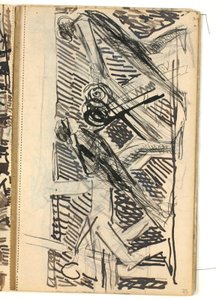 Figurenkomposition - Entwurf für ein Relief über verschiedene Handwerke? von Niels Larsen Stevns