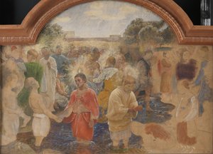 Die Taufe am Pfingsttag von Niels Skovgaard