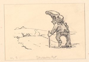 Illustration zu "Den tykke kat" von Niels Skovgaard