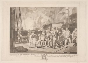 Christian IV in der Seeschlacht bei Femern, 1644 von Niels Truslew