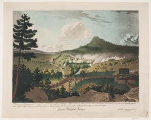 Fechten bei Berbyegaard in Enningdalen, bei Frederichshald, am 12. September 1808 von Niels Truslew