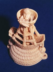 Oberer Teil des Salzfasses vom Meister des Heraldik-Schiffs, Nigeria, Bini-Portugiesisch, ca. 1525-1600