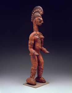 Stehende weibliche Figur, spätes 19. bis 20. Jahrhundert von Nigerian Nigerian