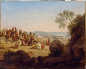 Die Pilger vor Jerusalem von Nikanor Grigorievich Tschernezoff