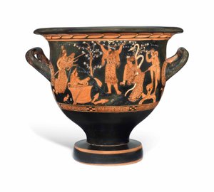 Attisch rotfiguriger Glockenkrater, ca. 410-400 v. Chr. von Nikias Painter