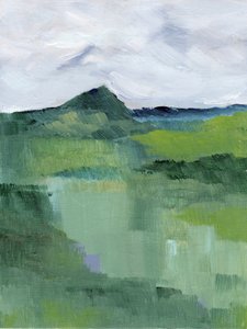 Abstrakter Bergnebel