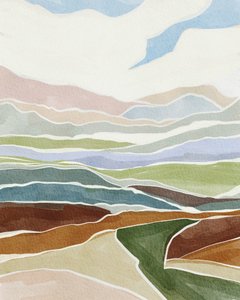 Geschichtete Landschaft Farbtöne von Nikita Jariwala