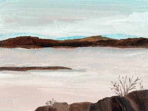 Nebelsee in den Bergen von Nikita Jariwala