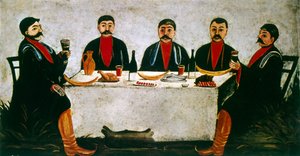 Fest der vier Prinzen von Niko Pirosmani