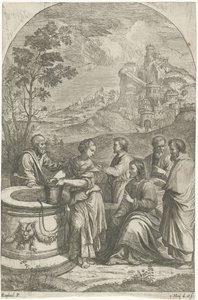 Christus und die Samariterin von Nikolaas van Hoy