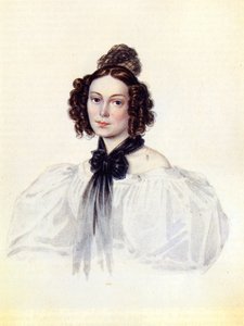 Porträt von Camilla Ivasheva Le Dantieau, Ehefrau des Dekabristen Vasily Ivashev