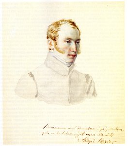Porträt des Dekabristen Baron Andrei von Rosen 1799-1884, 1832