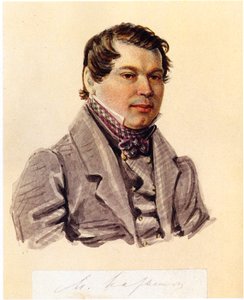 Porträt des Dekabristen Michail Naryschkin 1798-1863, 1832-1833