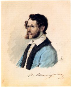Porträt des Dekabristen Pjotr Swistunow 1803-1889, 1836