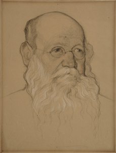 Porträt des revolutionären Grafen Pjotr A. Kropotkin 1842-1921, 1920-1921