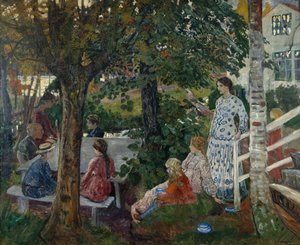 Geburtstag im Garten von Nikolai Astrup