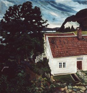 Jølster, neues und altes Pfarrhaus