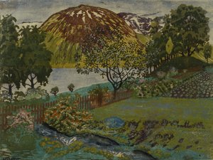Juninacht im Garten von Nikolai Astrup