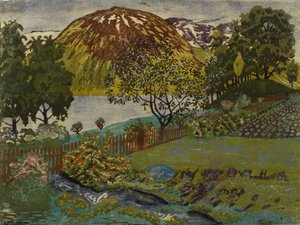 Juninacht im Garten von Nikolai Astrup