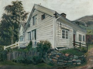 Das Pfarrhaus bei Regenwetter