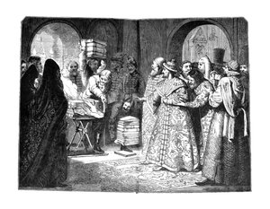 Zar Fjodor III. verbrennt die Bücher des russischen Adels 1682, 1880er Jahre
