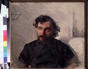 Porträt des Künstlers Ivan Pokhitonov von Nikolai Dmitrievich Kusnetsov