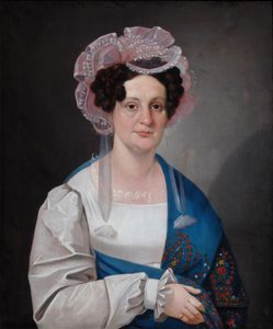 Porträt von Olga Matveevna Golovina, geb. Dashkova, 1828 von Nikolai Dmitrievich Mylnikov