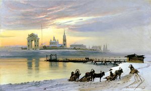 Angara in Irkutsk, 1886 von Nikolai Dobrovolsky