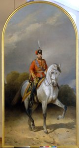 Porträt des Kaisers Alexander III. im Uniform des Husarenregiments der Leibgarde von Nikolai Egorevich Sverchkov