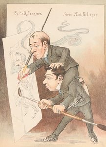 Selbstkarikatur aus: Russisches Ballett in Karikaturen, 1902-1905 von Nikolai Gustavovich Legat