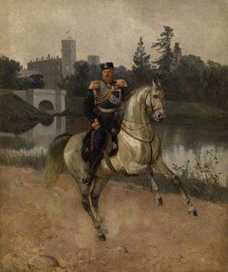Reiterporträt des Kaisers Alexander III. in Gatchina
