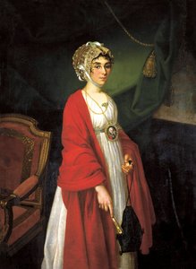 Porträt der Schauspielerin und Sängerin, Gräfin Praskovya Sheremetyeva, Zhemchugova 1768-1803 von Nikolai Ivanovich Argunov