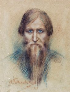Porträt des russischen Mystikers Grigori Rasputin