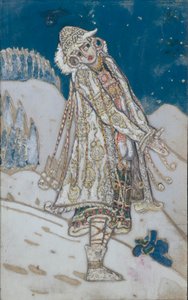Kostümentwurf für das Theaterstück Schneeflöckchen von A. Ostrovsky, 1912 von Nikolai Konstantinowitsch Roerich