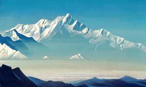 Berg der fünf Schätze Zwei Welten, 1933 von Nikolai Konstantinowitsch Roerich