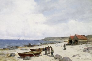 Fischer am Strand