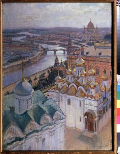 Blick auf Moskau vom Glockenturm Iwan des Großen