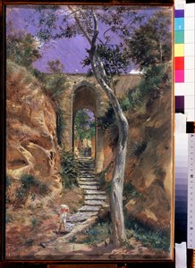 Die Brücke von Vico (Korsika?) von Nikolai Nikolajevitch Gay