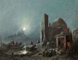 Eine Szene aus dem Leben in Zentralasien von Nikolai Nikolayevich Karasin