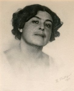 Porträt der russischen Schauspielerin Voronets, ca. 1916