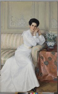 Porträt der Gräfin Darya Mikhaylovna Gorchakova, geb. Bibikova, 1903 von Nikolai Petrovich Bogdanov Belsky