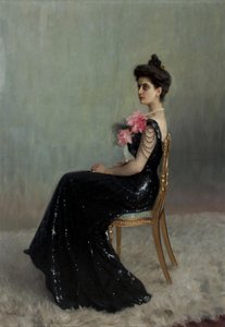 Porträt der Gräfin Maria Pavlovna Abamelik-Lazareva 1876-1955, geb. Demidova, 1900-1901