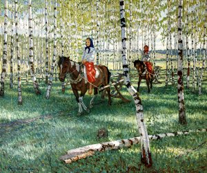 Zur Arbeit von Nikolai Petrovich Bogdanov Belsky