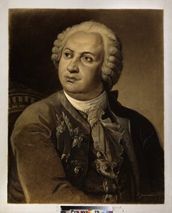 Porträt von Mikhail Vassilievitch Lomonossov von Nikolai Petrovich Zagorsky