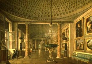 Die Gemäldegalerie im Stroganov-Palast, St. Petersburg von Nikolai Stepanovich Nikitin