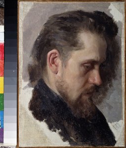 Porträt des Schriftstellers Nikolay Pomyalovsky (1835-1863) von Nikolai Vasilievich Nevrev