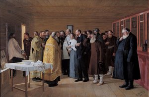 Die Weihe des Wodka-Ladens von Nikolai Vasilievich Orlow