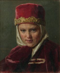 Frau eines Bojaren, 1901 von Nikolai Vasilyevich Nevrev