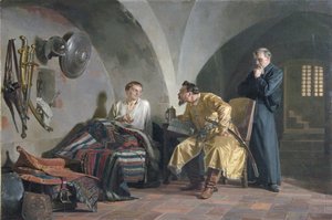 Falscher Dmitri I im Haus von Adam Wisniowiecki, 1876